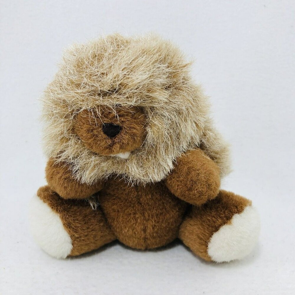 Vintage FTD Dan Dee Hedgehog Porcupine Plush 6” Toy Teeth Self Sit Rare Animal